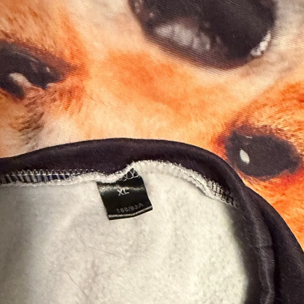 Cozy Black Dog Face Sweatshirt SHIBA INU